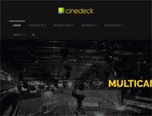 Tablet Screenshot of cinedeck.com